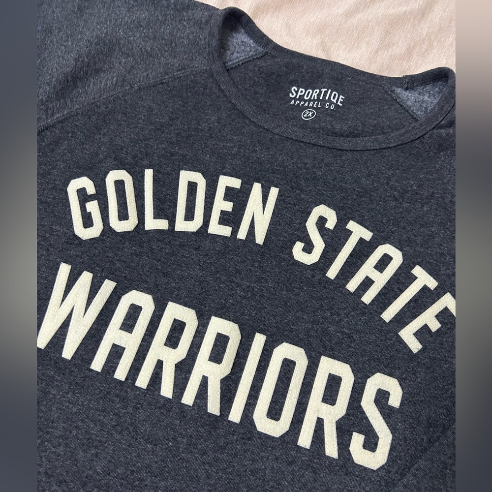 Golden State Warriors Gray Sweatshirt - Size 2X
